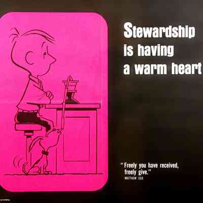 1968-69 - A 8 Stewardship Is Having A Warm Heart