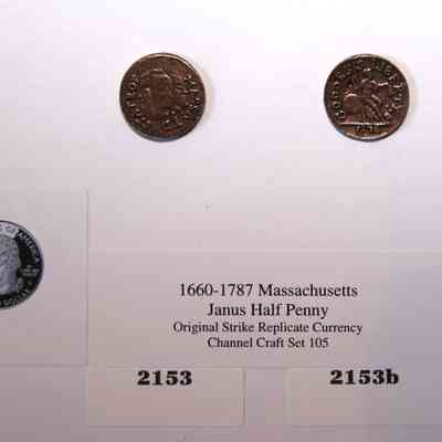 19,009 - MASSACHUSETTS JANUS HALF-PENNY