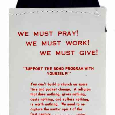1969 – B KERCHIEF: WE MUST PRAY, WORK, AND GIVE (SBC)