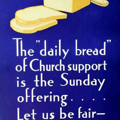 1931 – C	WPA ERA COMMUNITY TITHING INCENTIVE POSTER