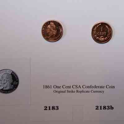 19,038 - CONFEDERATE STATES OF AMERICA ONE CENT COIN