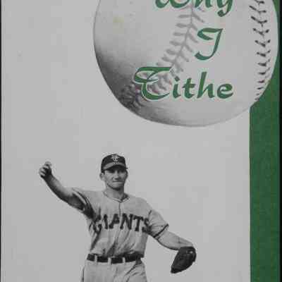 1952 – A	ALVIN DARK’s BASEBALL TITHE PROMOTION PAMPHLET