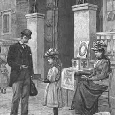 1893 - B ALMS BOX COLLECTION FOR A HOSPITAL
