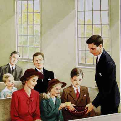 1954 – C	BAPTIST SUNDAY SCHOOL AID: OFFERING IN CHURCH