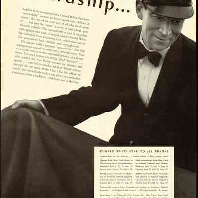 1938 – C	TITANIC WHITE STAR LINE: STEWARDSHIP IS. . .