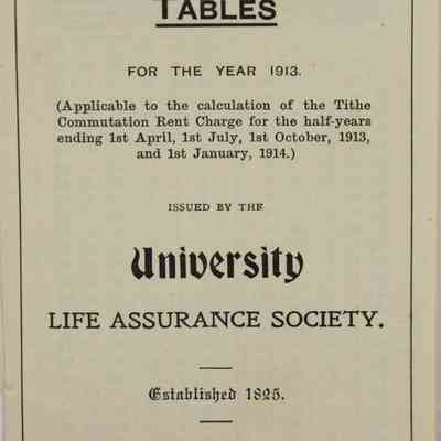 1913 Tithe Commutation Table