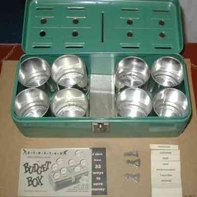 7503 - "BUDGET BOX" 6 SLOT STORE, BANK, AND TITHE BOX