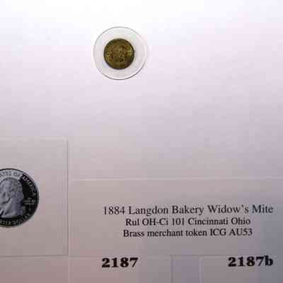 19,500 - LANGDON BAKERY WIDOW'S MITE 1884