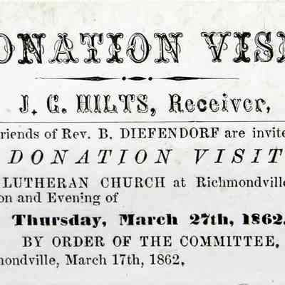 1862 – B	EVANGELIST DONATION & REPORT ADVERTISEMENT