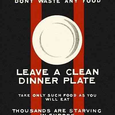 1915-18 I	GOSPEL OF THE CLEAN PLATE