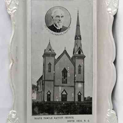 17,527 - CHURCH TIN TRAY. NORTH TEMPLE BAPTIST CHURCH