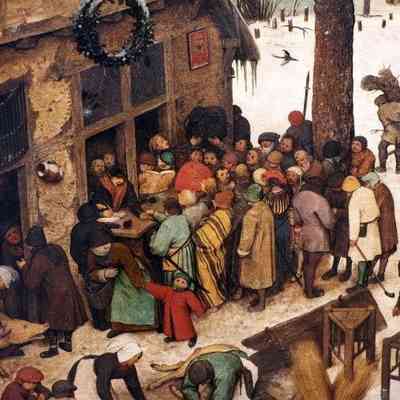 1566 - B	(INSET) ENLARGED VIEW OF “PEASANTS PAYING TITHES”