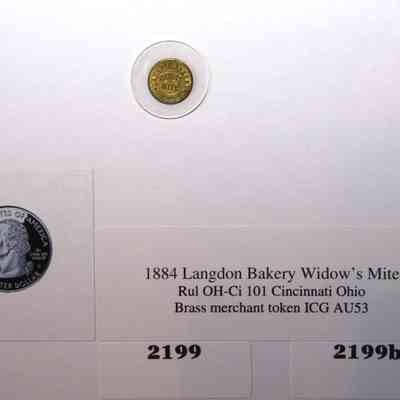 19,512 - LANGDON BAKERY WIDOW'S MITE 1884