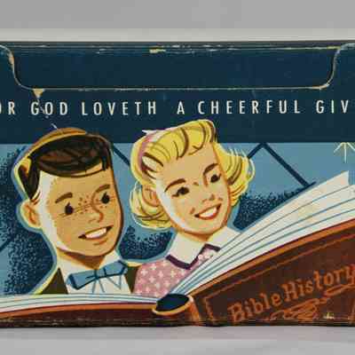 10,504 - DUPLEX ENVELOPE BOX 349 "GOD LOVETH A CHEERFUL GIVER"
