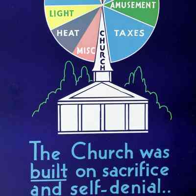 1931 – I	WPA ERA COMMUNITY TITHING INCENTIVE POSTER