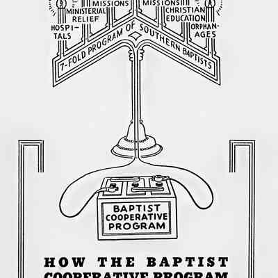 1937 – B SBC PUBLICATION WITH CANDELABRA GRAPHIC ATTACHED TO CP BATTERY: HOW THE COOPERATIVE PROGRAM WORKS