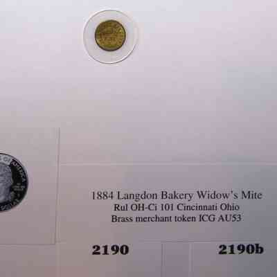 19,503 - LANGDON BAKERY WIDOW'S MITE 1884