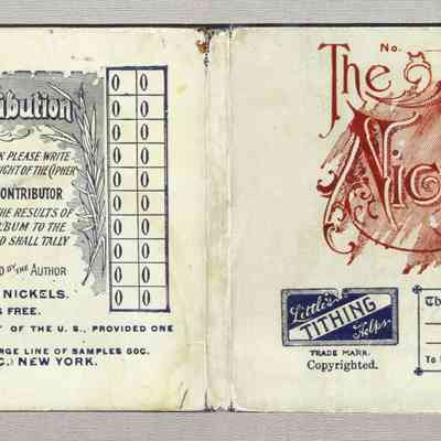 1906 – E	NICKEL COLLECTION CARD: CHRISTIAN FINANCE ASSOCIATION