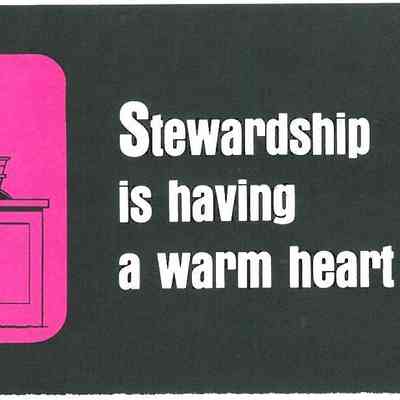 1968-69 - B 2 Stewardship Is Having A Warm Heart