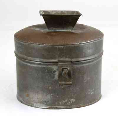 27,500 - TZEDAKAH DONATION CAN WITH FLUTED TOP SLOT