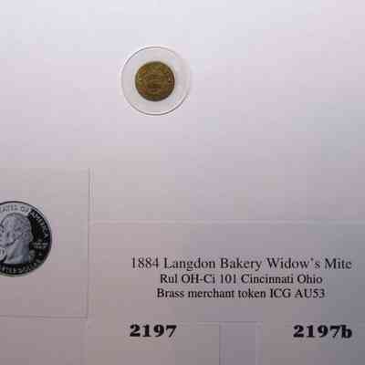 19,510 - LANGDON BAKERY WIDOW'S MITE 1884