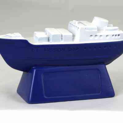 6000 - MISSION SHIP RE-USABLE PLUG DONATION BANK