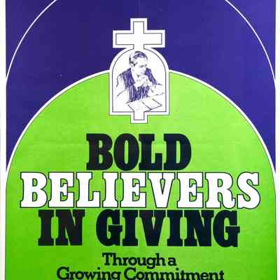 1977 – A	POSTER: BOLD BELIEVERS IN GIVING CAMPAIGN (SBC)