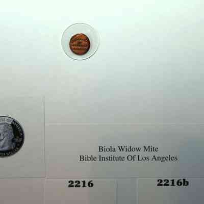19,529 - BIOLA UNIVERSITY WIDOW'S MITE TOKEN
