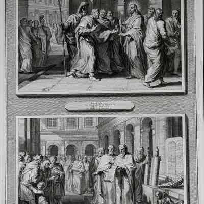 1700 - B	JESUS, THE PENNY, AND SCRIBES