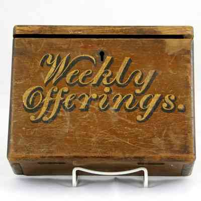 28,006 - WEEKLY OFFERINGS WALL RECEPTACLE