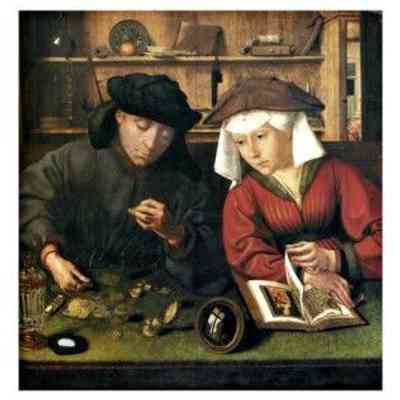 1514 – A	THE MONEY CHANGER WITH HIS WIFE
