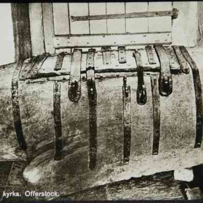 1892 – D	OFFERING BOX FROM LOG STUMP AT UPPSALA KIRK (CHURCH)
