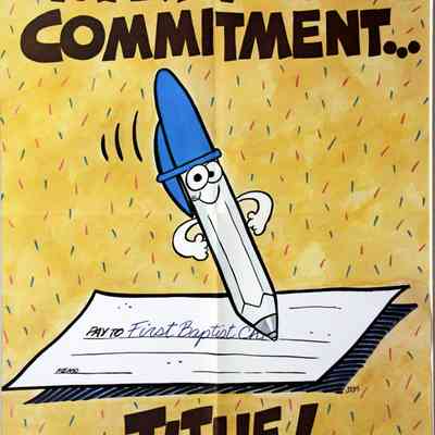 1971 – K	MAKE YOUR COMMITMENT – TITHE! YEAR-ROUND SBC TITHING POSTERS