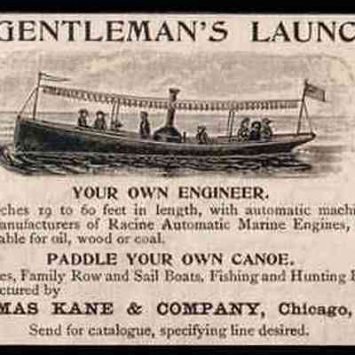 24,009 - THOMAS KANE & COMPANY, ADVERTISEMENT: A GENTLEMAN'S LAUNCH