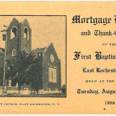 1908 – K	MORTGAGE BURNING & THANK OFFERING