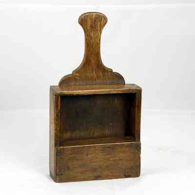 13,003 - SHORT HANDLE OFFERTORY SQUARE BOX COLLECTOR
