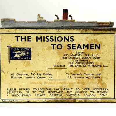 5528 - BOAT-TOPPED MISSION TO SEAMEN GIVING BOX