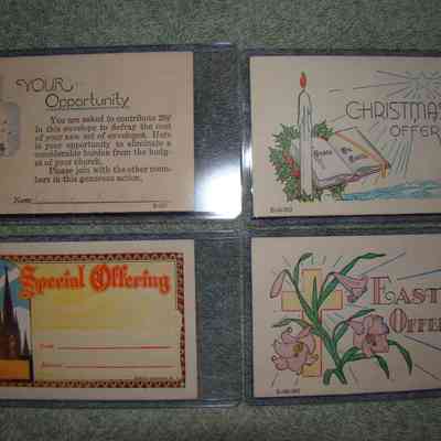 21,560 - 1951 EASTER, CHRISTMAS & SPECIAL OFFERING ENVELOPES
