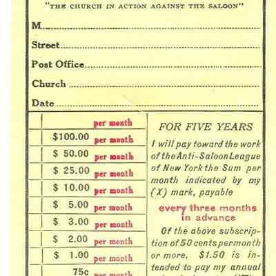 1919 - B	THE CHURCH AGAINST THE SALOON