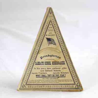 6506 - PRESBYTERIAN SABBATH SCHOOL MISSIONARIES PYRAMID BANK