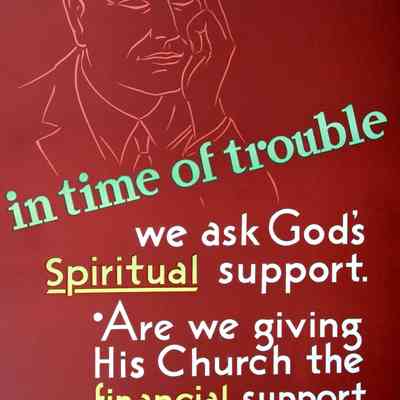 1931 – D	WPA ERA COMMUNITY TITHING INCENTIVE POSTER