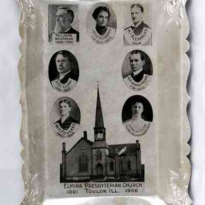 17,501 - CHURCH TIN PLATE - ELMIRA PRESBYTERIAN CHURCH