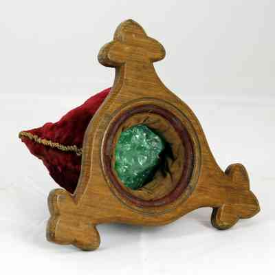 13,510 - OFFERING BAG WITH TRI-WOOD HANDLE COLLAR