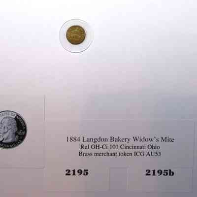 19,508 - LANGDON BAKERY WIDOW'S MITE 1884