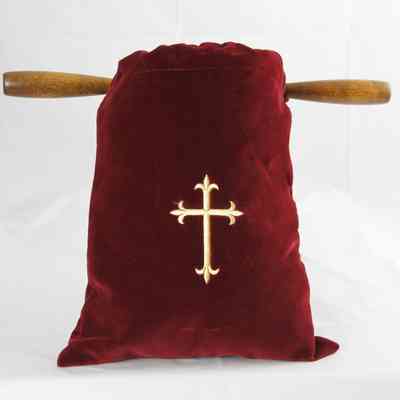 13,516 - LARGE OFFERING BAG WITH OPPOSING HANDLES