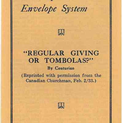 1933 – E	REASONS FOR THE DUPLEX ENVELOPE SYSTEM