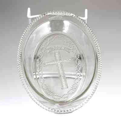 18,000 - GLASS OFFERING DISH / PLATE