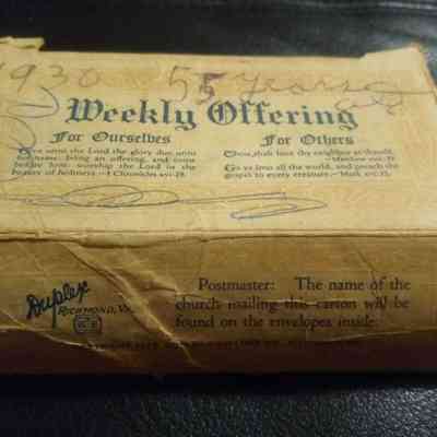 10,520 - DEPRESSION 1929 CHURCH ENVELOPES, NUMBER 25