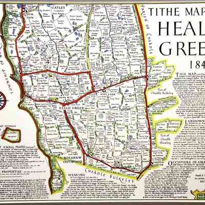 1841 – C	TITHE TAX MAP OF HEALD GREEN, ENGLAND