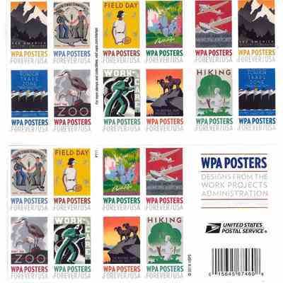 2016 – A	WPA COMMEMORATIVE STAMPS SETS (2) BY THE USPS